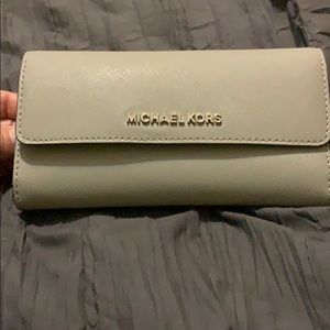 Used - line new condition MK grey wallet
